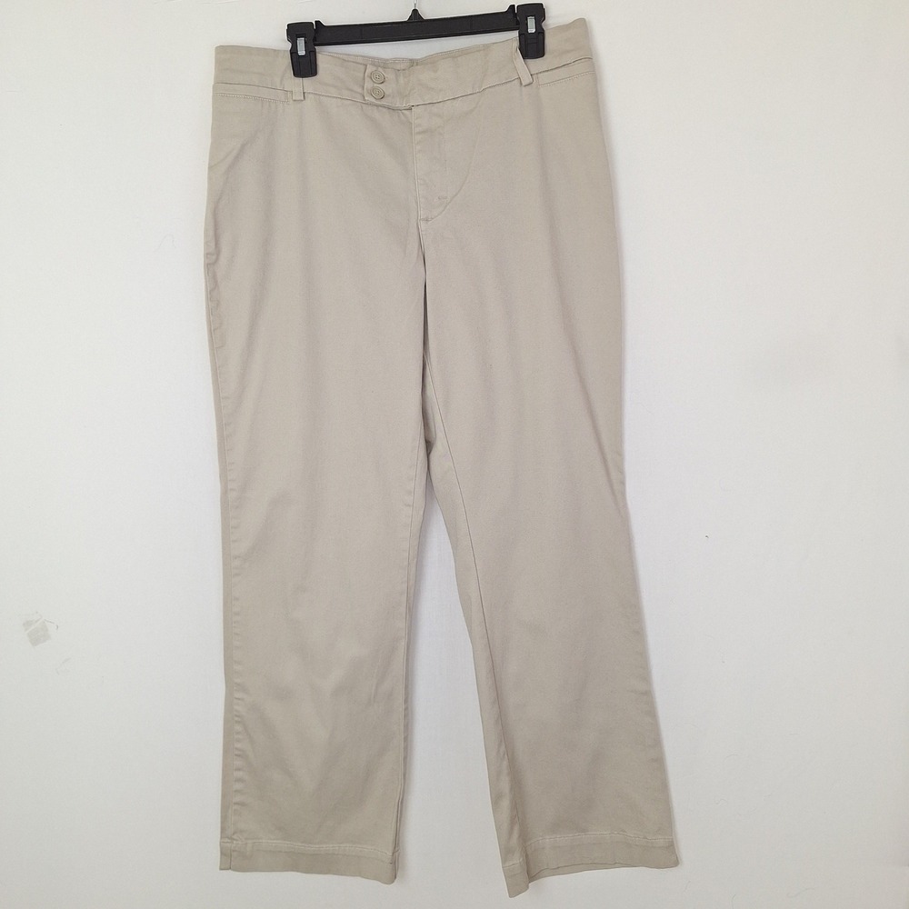 Y2K Minimalist Resortwear Professional Workwear Khaki Chinos Lee 16 Medium